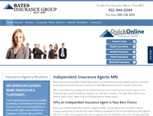 Tablet Screenshot of batesinsurancegroup.com